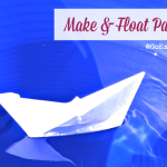 For a fun backyard water activity for kids this summer, make & float paper boats. Here are a few ways to turn this craft into a simple science experiment.