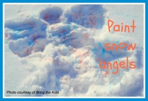 Paint snow angels